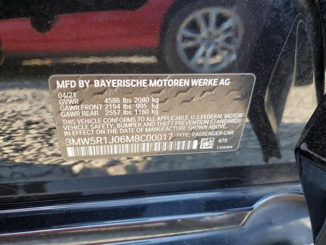 VIN 3MW5R1J06M8C00017 2021 BMW 3 Series, 330I no.12