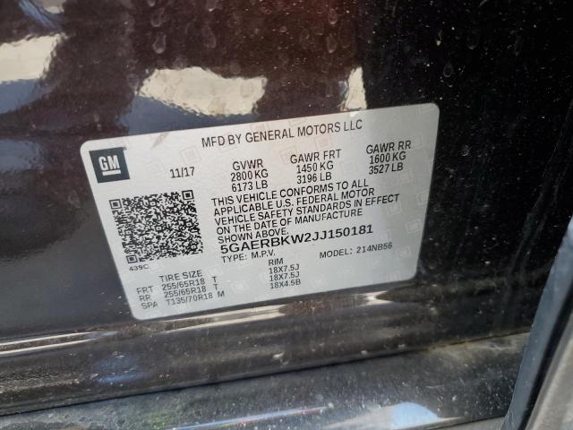 2018 BUICK ENCLAVE ES - 5GAERBKW2JJ150181
