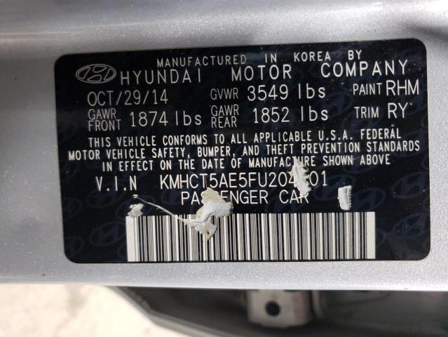 2015 HYUNDAI ACCENT GS KMHCT5AE5FU204401