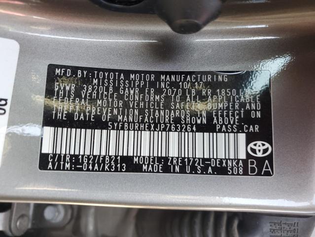 VIN 5YFBURHEXJP763264 2018 Toyota Corolla, L no.12