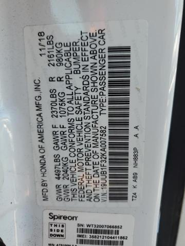 2019 ACURA TLX - 19UUB1F32KA007582