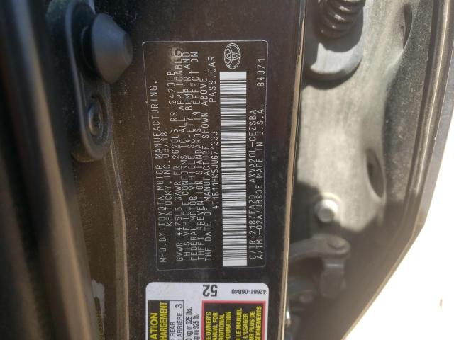 VIN 4T1B11HK5JU671333 2018 Toyota Camry, L no.12