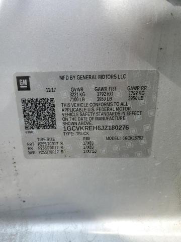 2018 CHEVROLET SILVERADO - 1GCVKREH6JZ180276