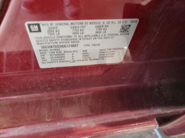 2016 CHEVROLET SILVERADO - 3GCUKTEC8GG174887