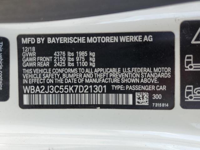 2019 BMW 230XI WBA2J3C55K7D21301