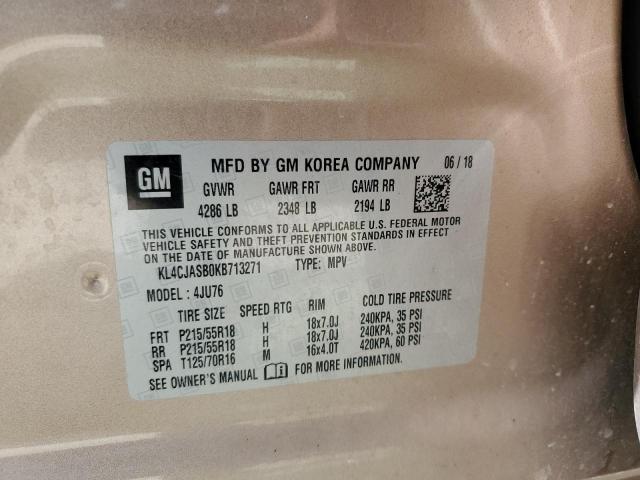 2019 BUICK ENCORE PRE - KL4CJASB0KB713271
