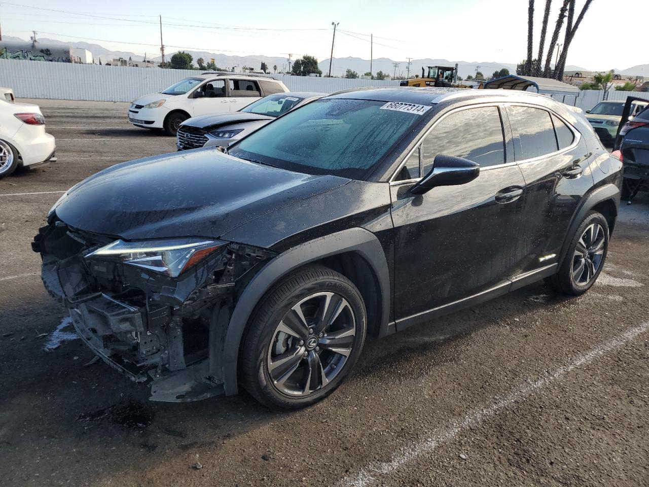 LEXUS UX 250H 2020 black  hybrid engine JTHP9JBHXL2032104 photo #1