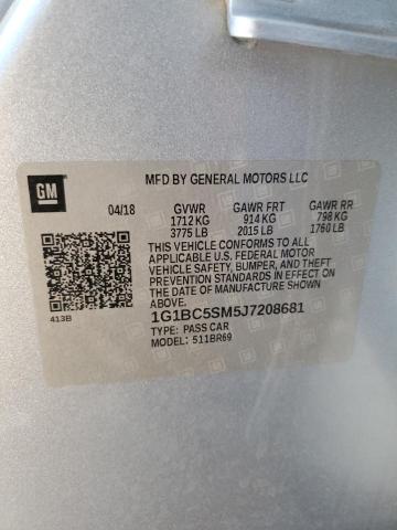 2018 CHEVROLET CRUZE LS - 1G1BC5SM5J7208681