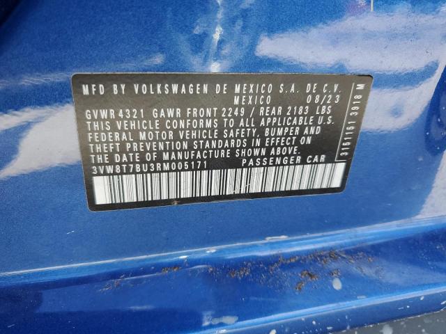 2024 VOLKSWAGEN JETTA 40TH 3VW8T7BU3RM005171