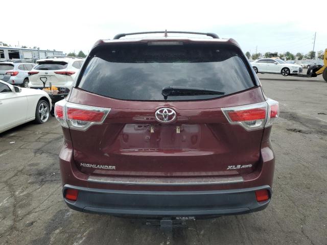 VIN 5TDJKRFH6FS223973 2015 Toyota Highlander, Xle no.6