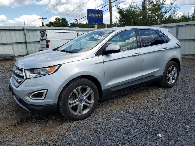 FORD EDGE TITAN 2017 silver  gas 2FMPK4K93HBB29108 photo #1