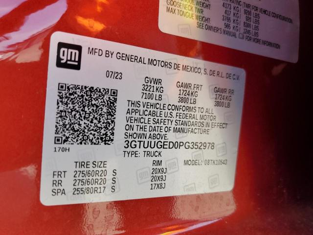 2023 GMC SIERRA K15 - 3GTUUGED0PG352978