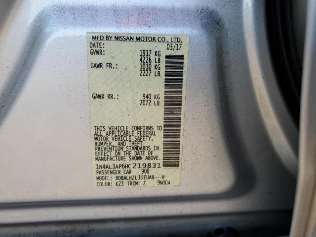 2017 NISSAN ALTIMA 2.5 - 1N4AL3AP6HC219831