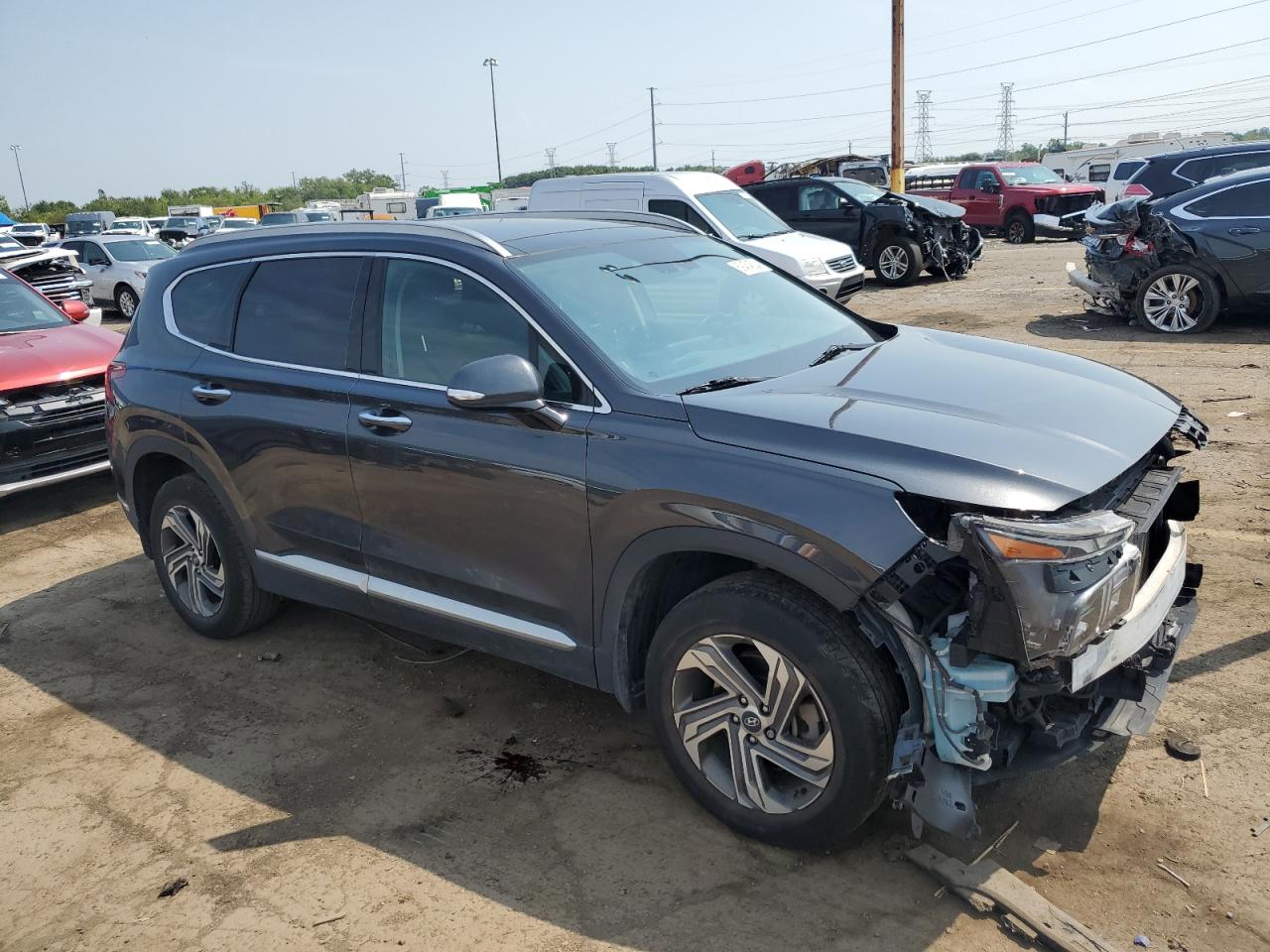 Lot #2969934931 2021 HYUNDAI SANTA FE S