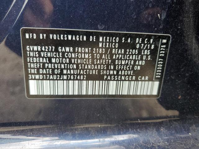 2018 VOLKSWAGEN GOLF SPORT - 3VWD17AU2JM767482