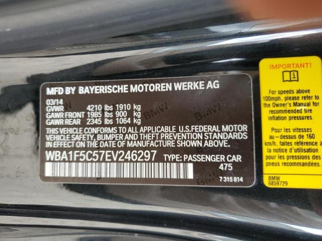 VIN WBA1F5C57EV246297 2014 BMW 2 Series, 228 I no.13