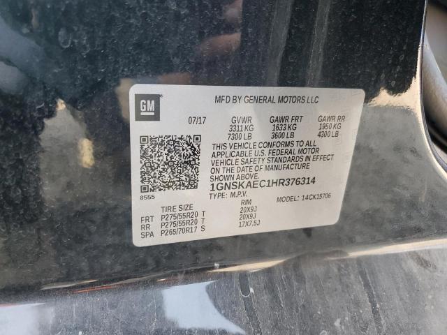 1GNSKAEC1HR376314 2017 CHEVROLET TAHOE