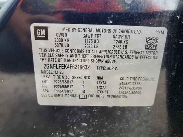 2015 CHEVROLET EQUINOX LT - 2GNFLFEK4F6219632