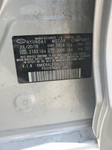 2017 HYUNDAI ELANTRA SE - KMHD84LF0HU261310