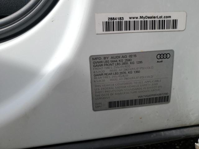 2015 AUDI SQ5 PRESTI WA1VGAFP0FA097290