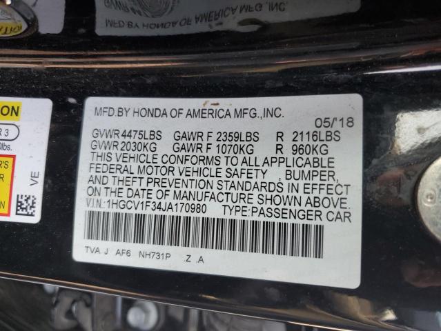 2018 HONDA ACCORD SPO - 1HGCV1F34JA170980