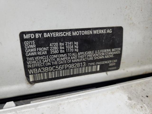 VIN WBA3B9C56FP982813 2015 BMW 3 Series, 335 XI no.12