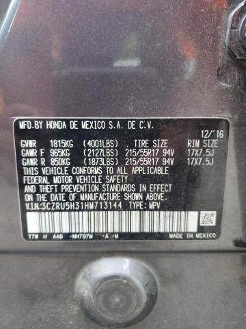 2017 HONDA HR-V LX - 3CZRU5H31HM713144