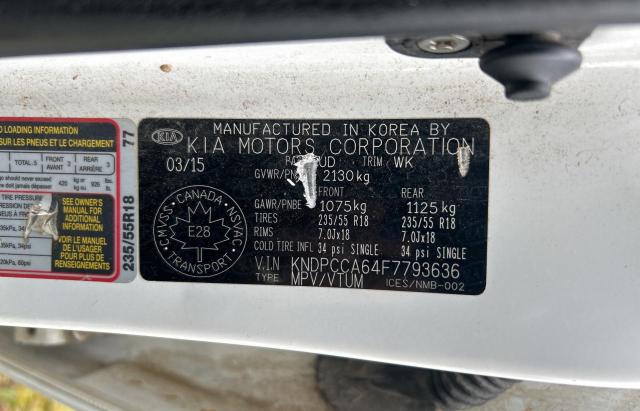 2015 KIA SPORTAGE E - KNDPCCA64F7793636