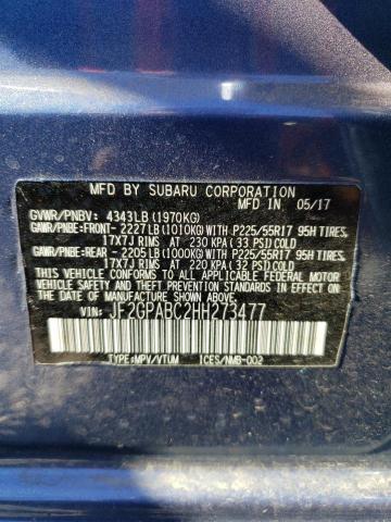 2017 SUBARU CROSSTREK - JF2GPABC2HH273477