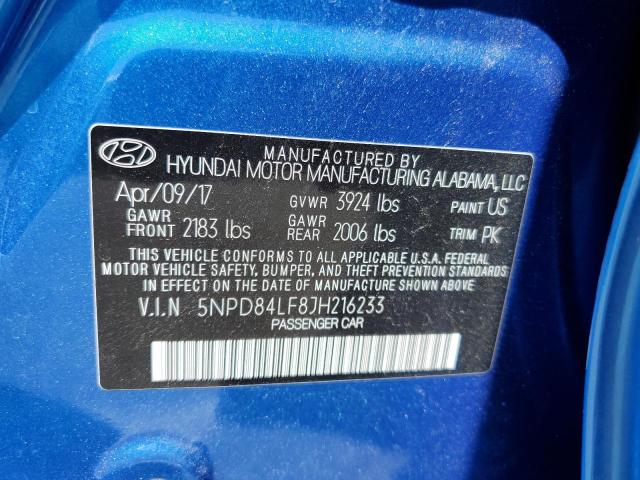 2018 HYUNDAI ELANTRA SE - 5NPD84LF8JH216233