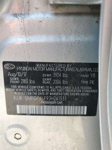 2018 HYUNDAI ELANTRA SE - 5NPD74LF9JH261331