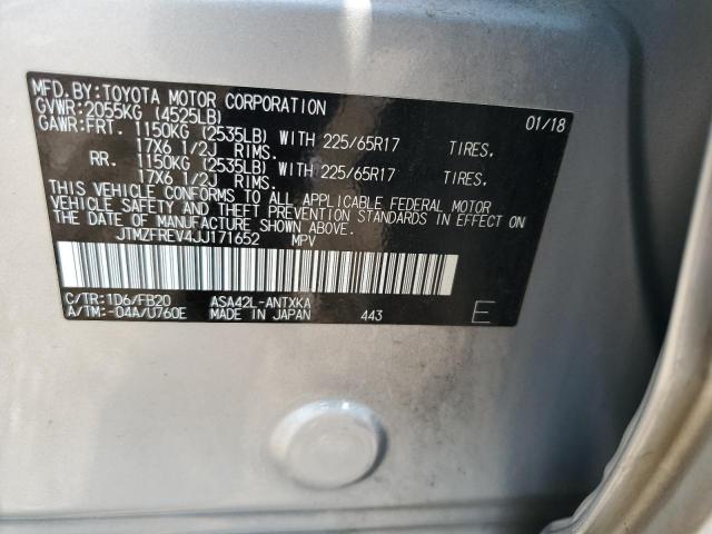 2018 TOYOTA RAV4 LE - JTMZFREV4JJ171652