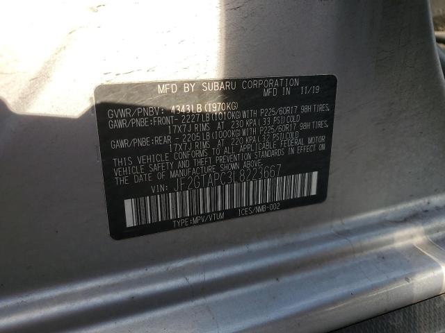 2020 SUBARU CROSSTREK - JF2GTAPC3L8223667