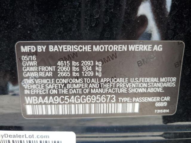 VIN WBA4A9C54GG695673 2016 BMW 4 Series, 428 I Gran... no.13