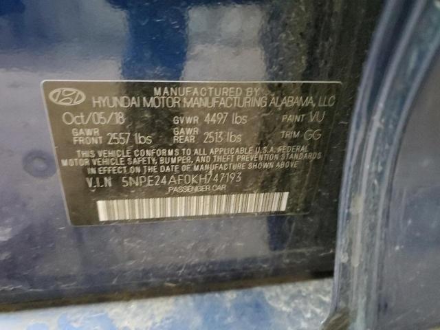 2019 HYUNDAI SONATA SE - 5NPE24AF0KH747193