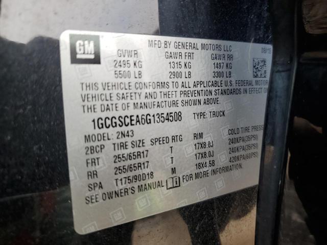 2016 CHEVROLET COLORADO L - 1GCGSCEA6G1354508