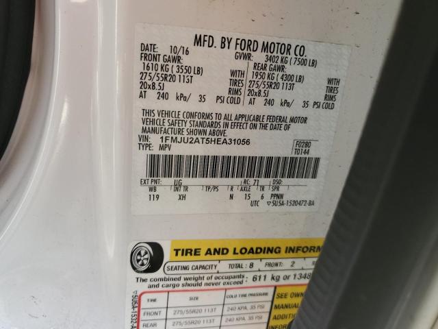 2017 FORD EXPEDITION - 1FMJU2AT5HEA31056