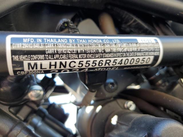 2024 HONDA CBF300 NA MLHNC5556R5400950