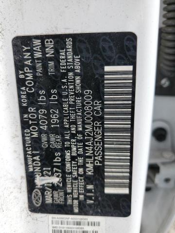 2021 HYUNDAI ELANTRA LI - KMHLN4AJ2MU008009