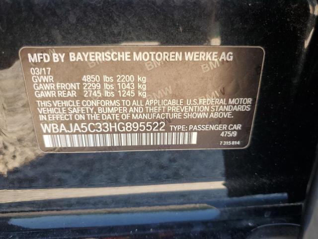 2017 BMW 530 I WBAJA5C33HG895522