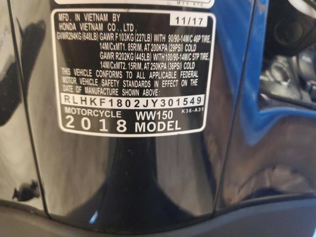 2018 HONDA PCX 150 - RLHKF1802JY301549