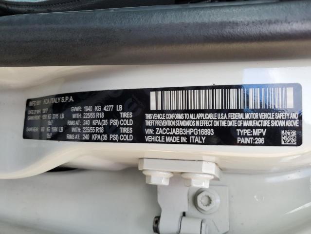 2017 JEEP RENEGADE L - ZACCJABB3HPG16893