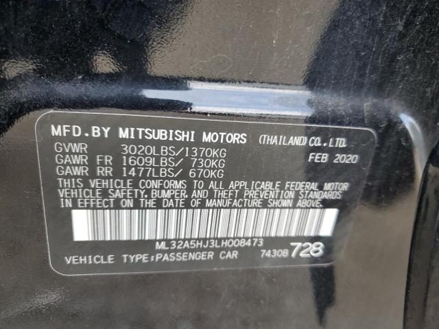 2020 MITSUBISHI MIRAGE LE ML32A5HJ3LH008473