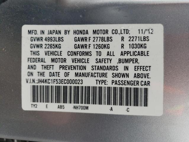 VIN JH4KC1F53EC000023 2014 Acura RLX, Tech no.13