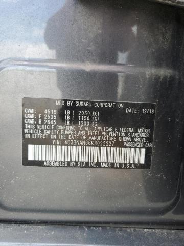 2019 SUBARU LEGACY 2.5 - 4S3BNAN66K3022227