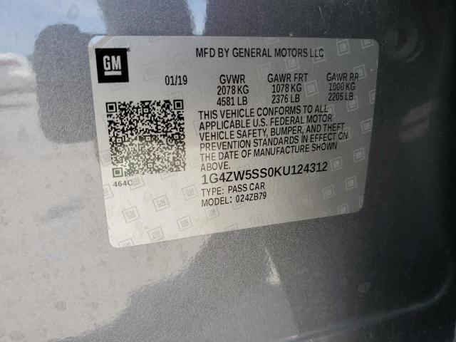 2019 BUICK LACROSSE S - 1G4ZW5SS0KU124312