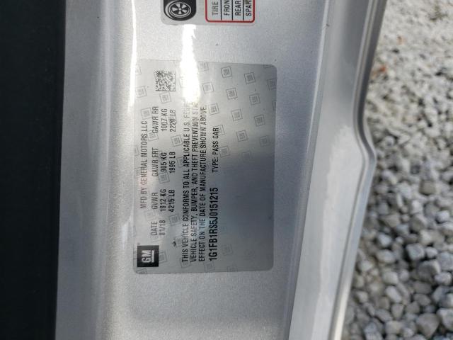 2018 CHEVROLET CAMARO LT - 1G1FB1RS5J0151215