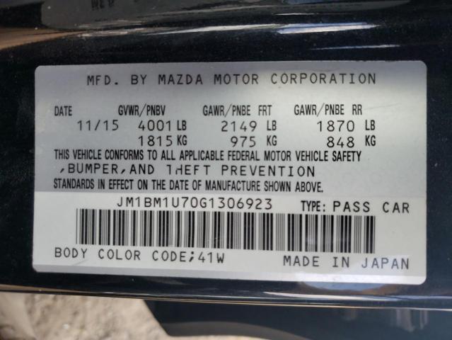 2016 MAZDA 3 SPORT - JM1BM1U70G1306923