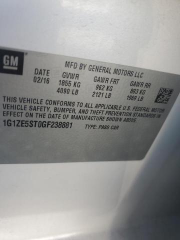 2016 CHEVROLET MALIBU LT - 1G1ZE5ST0GF238881