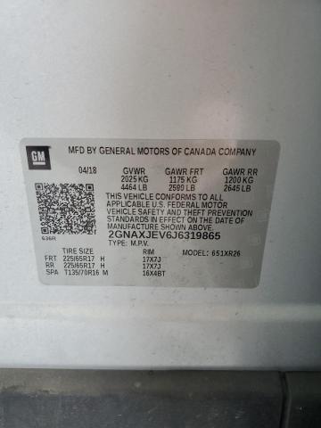 2018 CHEVROLET EQUINOX LT - 2GNAXJEV6J6319865